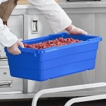 Regency Mobile Aluminum Lug Rack with Blue Meat Lug / Tote Box - Unassembled