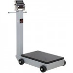 Cardinal Detecto 5852F-190 500 lb. / 220 kg. Portable Digital Floor Scale with 190 Indicator and Tower Display, Legal for Trade