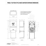 PURELL® Healthy Soap® 5072-1G ES4 1200 mL Graphite Gray Manual Hand Soap Dispenser Starter Kit PURELL® Healthy Soap® 5072-1G ES4 1200 mL Graphite Gray Manual Hand Soap Dispenser Starter Kit