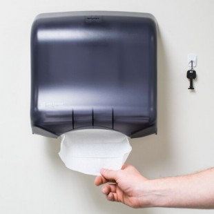 San Jamar T1750TBK Ultrafold C-Fold / Multi-Fold Towel Dispenser - Black Pearl