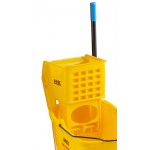 Lavex Wet Mop Kit with 35 Qt. Yellow Mop Bucket, Wet Floor Sign, Handle, and 12 Mop Heads Lavex Wet Mop Kit with 35 Qt. Yellow Mop Bucket, Wet Floor Sign, Handle, and 12 Mop Heads