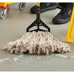 Lavex Wet Mop Kit with 35 Qt. Yellow Mop Bucket, Wet Floor Sign, Handle, and 12 Mop Heads Lavex Wet Mop Kit with 35 Qt. Yellow Mop Bucket, Wet Floor Sign, Handle, and 12 Mop Heads