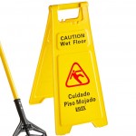 Lavex Wet Mop Kit with 35 Qt. Yellow Mop Bucket, Wet Floor Sign, Handle, and 12 Mop Heads Lavex Wet Mop Kit with 35 Qt. Yellow Mop Bucket, Wet Floor Sign, Handle, and 12 Mop Heads
