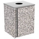 Lakeside 3410VC Rectangular Stainless Steel Waste Station with Top Access and Victorian Cherry Laminate Finish - 26 1/2 Lakeside 3410VC Rectangular Stainless Steel Waste Station with Top Access and Victorian Cherry Laminate Finish - 26 1/2