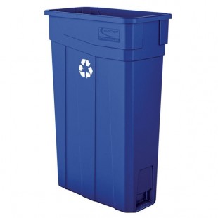 Suncast TCN2030BLR 23 Gallon Blue Slim Rectangular Recycling Can Suncast TCN2030BLR 23 Gallon Blue Slim Rectangular Recycling Can