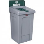 Rubbermaid® Slim Jim 2185053 23 Gallon Single-Stream Landfill Station with Lid