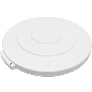 Carlisle 84101102 Bronco 10 Gallon White Flat Round Trash Can Lid Carlisle 84101102 Bronco 10 Gallon White Flat Round Trash Can Lid