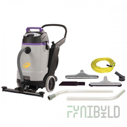 ProTeam 107359 15 Gallon ProGuard 15 Wet / Dry Vacuum with Tool Kit and Front Mount Squeegee - 120V