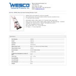 Wesco Industrial Products 1,200 lb. Steel Appliance Hand Truck with 8 Wesco Industrial Products 1,200 lb. Steel Appliance Hand Truck with 8