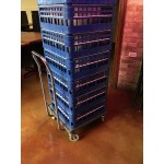 Noble Warewashing Gray Dish Rack and Glass Rack Dolly Noble Warewashing Gray Dish Rack and Glass Rack Dolly