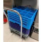 Noble Warewashing Gray Dish Rack and Glass Rack Dolly Noble Warewashing Gray Dish Rack and Glass Rack Dolly