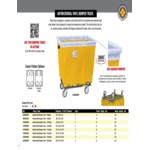 R&B Wire Products, Inc. 12 Bushel Navy Fully Sewn Antimicrobial Vinyl Basket Truck with Bumper and Swivel Casters 412SOBC/ANTI/NVY R&B Wire Products, Inc. 12 Bushel Navy Fully Sewn Antimicrobial Vinyl Basket Truck with Bumper and Swivel Casters 412SOBC/ANTI/NVY