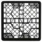 Vollrath TR18J Traex® Rack Max Full-Size Black 12-Compartment 4 13/16