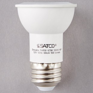 Satco S9388 6.5 Watt (60 Watt Equivalent) Warm White LED Reflector Light Bulb - 120V (PAR16) Satco S9388 6.5 Watt (60 Watt Equivalent) Warm White LED Reflector Light Bulb - 120V (PAR16)