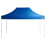 Backyard Pro Courtyard Series 10' x 15' Blue Straight Leg Regular-Duty Steel Instant Pop-Up Canopy Tent
