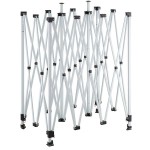 Backyard Pro Courtyard Series 10' x 15' Blue Straight Leg Regular-Duty Steel Instant Pop-Up Canopy Tent