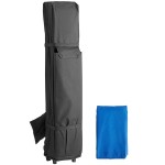 Backyard Pro Courtyard Series 10' x 15' Blue Straight Leg Regular-Duty Steel Instant Pop-Up Canopy Tent