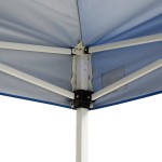 Backyard Pro Courtyard Series 10' x 15' Blue Straight Leg Regular-Duty Steel Instant Pop-Up Canopy Tent
