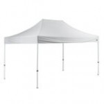 Backyard Pro Courtyard Series 10' x 15' Blue Straight Leg Regular-Duty Steel Instant Pop-Up Canopy Tent