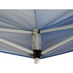 Backyard Pro Courtyard Series 10' x 15' Blue Straight Leg Regular-Duty Steel Instant Pop-Up Canopy Tent