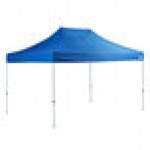 Backyard Pro Courtyard Series 10' x 15' Blue Straight Leg Regular-Duty Steel Instant Pop-Up Canopy Tent
