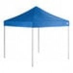 Backyard Pro Courtyard Series 10' x 15' Blue Straight Leg Regular-Duty Steel Instant Pop-Up Canopy Tent