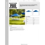 Backyard Pro Courtyard Series 10' x 15' Blue Straight Leg Regular-Duty Steel Instant Pop-Up Canopy Tent