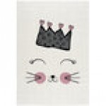 Abani Play Collection 4' x 6' Pink / Cream Contemporary Kitten Area Rug Abani Play Collection 4' x 6' Pink / Cream Contemporary Kitten Area Rug