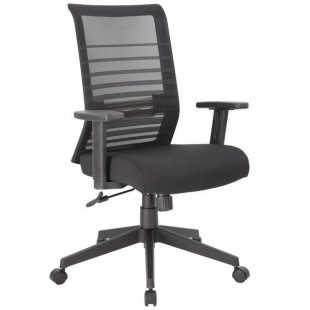 Boss B6566-BK Black Mesh Task Chair with Synchro-Tilt Mechanism Boss B6566-BK Black Mesh Task Chair with Synchro-Tilt Mechanism