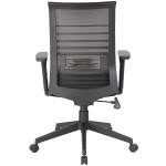 Boss B6566-BK Black Mesh Task Chair with Synchro-Tilt Mechanism Boss B6566-BK Black Mesh Task Chair with Synchro-Tilt Mechanism