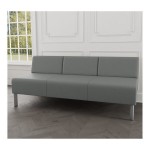 Lesro Luxe Lounge Series Open House Asteroid Fabric 3-Seat Sofa with Steel Legs Lesro Luxe Lounge Series Open House Asteroid Fabric 3-Seat Sofa with Steel Legs
