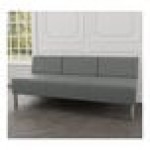 Lesro Luxe Lounge Series Open House Asteroid Fabric 3-Seat Sofa with Steel Legs Lesro Luxe Lounge Series Open House Asteroid Fabric 3-Seat Sofa with Steel Legs