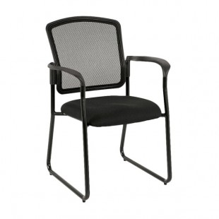Eurotech 7055SB-BLACK Dakota2 Series Black Mesh Office Side Chair with Arm Rests Eurotech 7055SB-BLACK Dakota2 Series Black Mesh Office Side Chair with Arm Rests