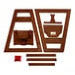 Lancaster Table & Seating Standard Height Wooden High Chair with Dark Brown Finish - Unassembled