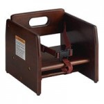 Lancaster Table & Seating Standard Height Wooden High Chair with Dark Brown Finish - Unassembled