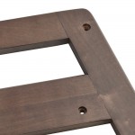 Lancaster Table & Seating Standard Height Wooden High Chair with Dark Brown Finish - Unassembled