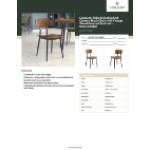 Lancaster Table & Seating Mid-Century Black Chair with Vintage Wood Seat and Backrest - Unassembled Lancaster Table & Seating Mid-Century Black Chair with Vintage Wood Seat and Backrest - Unassembled