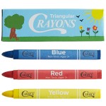 Choice 3 Pack Triangular Kids' Restaurant Crayons in Print Box - 500/Case Choice 3 Pack Triangular Kids' Restaurant Crayons in Print Box - 500/Case