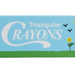 Choice 3 Pack Triangular Kids' Restaurant Crayons in Print Box - 500/Case Choice 3 Pack Triangular Kids' Restaurant Crayons in Print Box - 500/Case