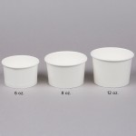 Choice 12 oz. White Paper Frozen Yogurt / Food Cup - 1,000/Case Choice 12 oz. White Paper Frozen Yogurt / Food Cup - 1,000/Case