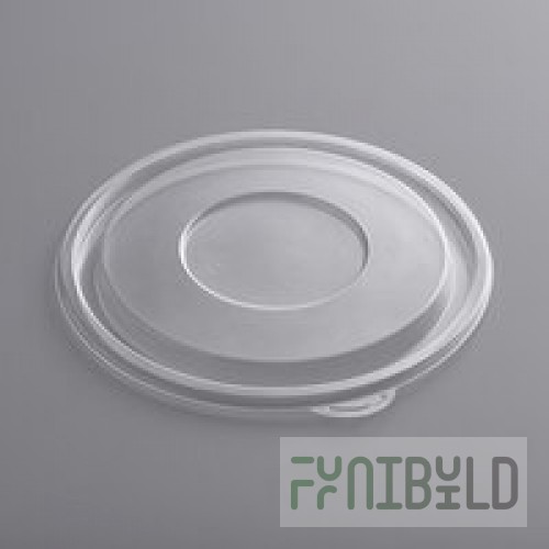 Sabert 51032T300 FreshPack Clear Flat Round Lid - 300/Case