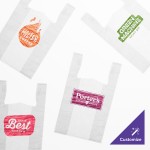 Choice Customizable 1/6 Standard Size White Unprinted Standard-Duty Plastic T-Shirt Bag - 1,000/Case