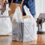 Choice Customizable 1/6 Standard Size White Unprinted Standard-Duty Plastic T-Shirt Bag - 1,000/Case