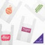 Choice Customizable 1/6 Standard Size White Unprinted Standard-Duty Plastic T-Shirt Bag - 1,000/Case