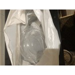 Choice Customizable 1/6 Standard Size White Unprinted Standard-Duty Plastic T-Shirt Bag - 1,000/Case