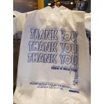 Choice Customizable 1/6 Standard Size White Unprinted Standard-Duty Plastic T-Shirt Bag - 1,000/Case