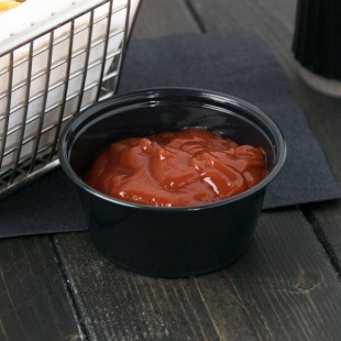Dart Conex Complements 325PCBLK 3.25 oz. Black Plastic Souffle / Portion Cup - 2,500/Case Dart Conex Complements 325PCBLK 3.25 oz. Black Plastic Souffle / Portion Cup - 2,500/Case