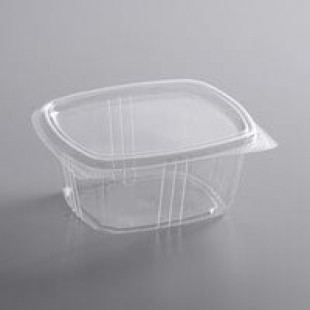 Genpak 16 oz. Clear Hinged Deli Container - 200/Case Genpak 16 oz. Clear Hinged Deli Container - 200/Case