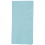 Creative Converting 95157 Pastel Blue 3-Ply Guest Towel / Buffet Napkin - 192/Case Creative Converting 95157 Pastel Blue 3-Ply Guest Towel / Buffet Napkin - 192/Case