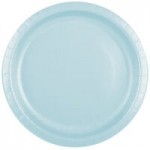 Creative Converting 95157 Pastel Blue 3-Ply Guest Towel / Buffet Napkin - 192/Case Creative Converting 95157 Pastel Blue 3-Ply Guest Towel / Buffet Napkin - 192/Case
